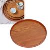 Solid Snack Tray Round Food Tray Simple Storage Tray  Coffee Table
