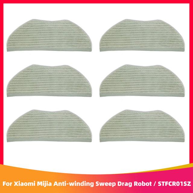 Для Xiaomi Mijia Anti-winding Sweep Drag Robot Vacuum Cleaner STFCR01SZ запасные части для боковой щетки Hepa Filter Mop Rag