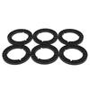6PCS 1 4 10.5 Inch Reel To Reel Tape Adapter Professional Replacement Nab Hub Reel Tape Adapter Black