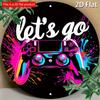 2d Flat 20*20cm Circular Wooden Sign Measuring Featuring Vivid Rural Design Related To The Game, for Decorating Homes, Garages, Restaurants, or Cafes.
