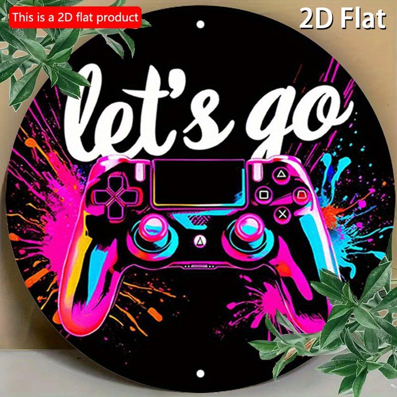 2d Flat 20*20cm Circular Wooden Sign Measuring Featuring Vivid Rural Design Related To The Game, for Decorating Homes, Garages, Restaurants, or Cafes.