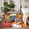 Anti‑Slip Crystal Velvet Floor Rug, Amazing World of Gumball Design Carpet for Indoor Living Bedroom Home Decoration