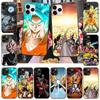 Case for iPhone 16 15 Plus 14 13 12 11 Pro 8 7 6S 6 SE 5S X XR XS Max Realme C30 C33 C31 9I Black Sofe Cover WI55 Dragon Z Ball