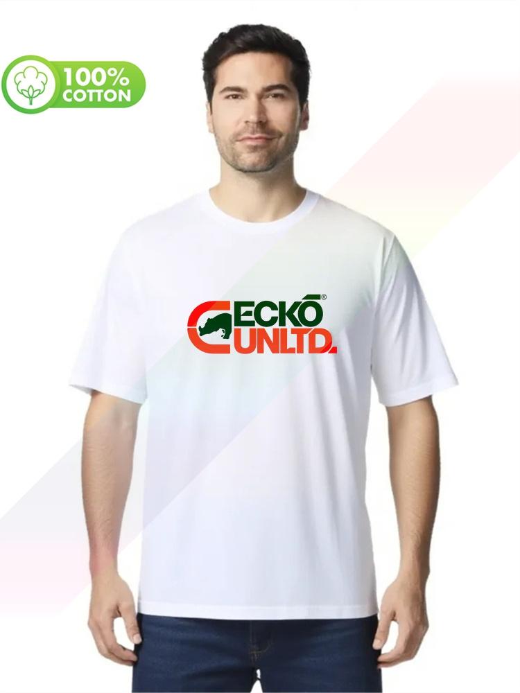100% хлопок, круглый вырез, плотный вес, унисекс, футболка EckoUnltd, с индивидуальной печатью, хорошее качество, большие размеры S3XL, топы, футболки