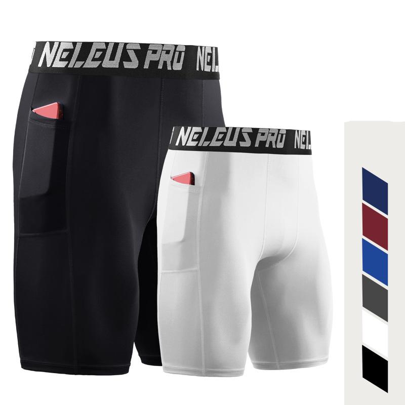 Men's Shorts Compression Sportswear Training Tights Gym Fitness Leggings Short Pants Running Sport Bottoms