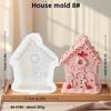 Xiaomi 3D Рождественский Дом Свеча Силиконовая Форма Пряничный Домик Ароматическое Мыло Гипс Штукатурка Поделки Форма Декор Дома Рождественский Подарок