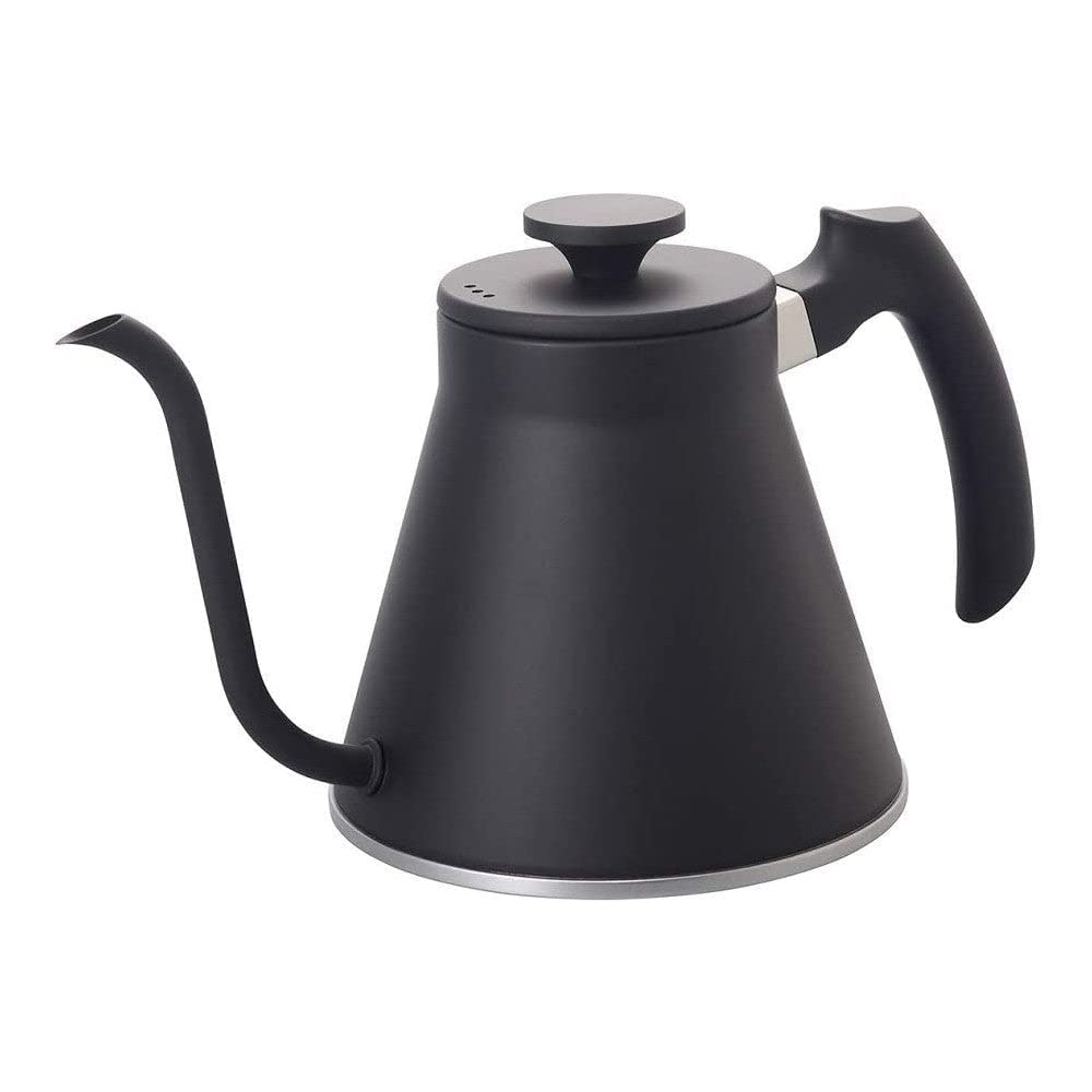 HARIO V60 Drip Kettle Fit Gas Compatible Practical 800ml Matte Black Made in Japan Present Gift Gift Fire/IH VKF-120-MB