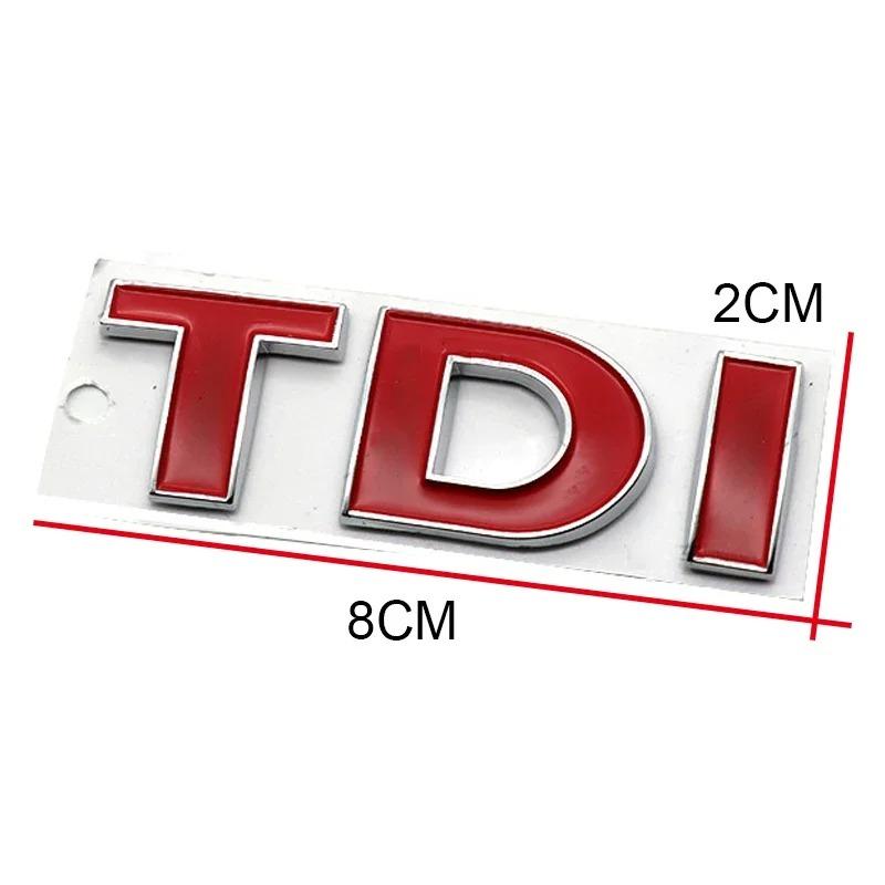 3D Metal TDI Letters Emblem Badge Sticker Decals for VW Golf 4 5 6 7 JETTA PASSAT MK2 MK4 MK5 MK6 MK7 NG5