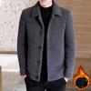 Winter Men's Wool Coat Mink Clothes Men's Thickened Jacket Winter Coat Autumn and Winter Woolen Coat