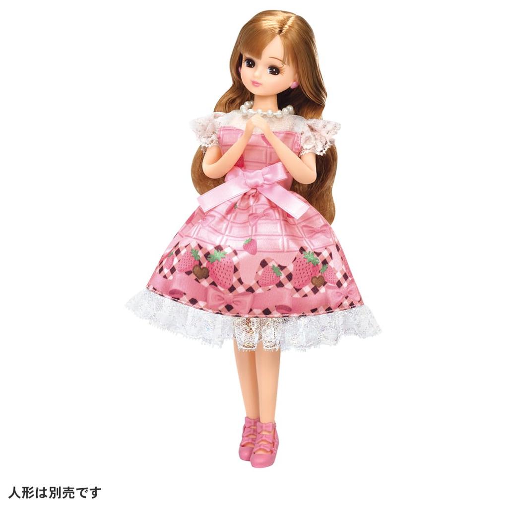 Платье Takara Tomy My First Dress Клубника и Лента Play Toy Ages Licca-chan LW-02 Dress-up 3+