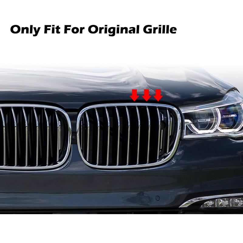 9 реек решетка для почек, передняя решетка, зажим для накладки, наклейка в полоску, подходит для BMW 7 серии F01 F02 LCI 2014-2015 G11 G12 2016-