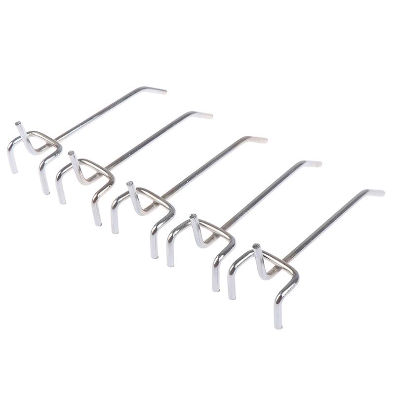 5 шт. Крючковая панель перфорированная настенная для хранения гаража мастерская крепление 10 см