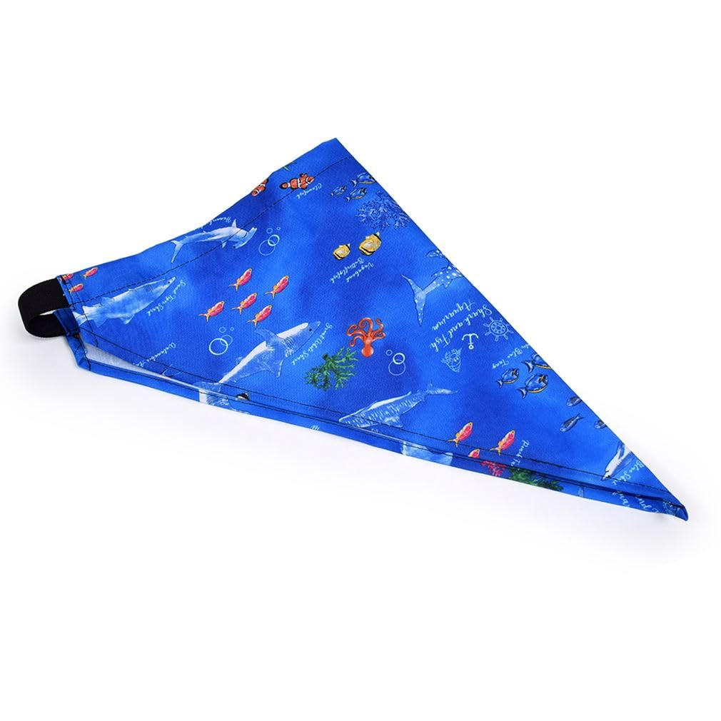 ЯРКИЙ КОНФЕТНЫЙ СТИЛЬ Фартук с перекрестной спинкой и треугольным шарфом Океанский узор Не требует глажки Быстросохнущий Легкий Пятноустойчивый Не мнется