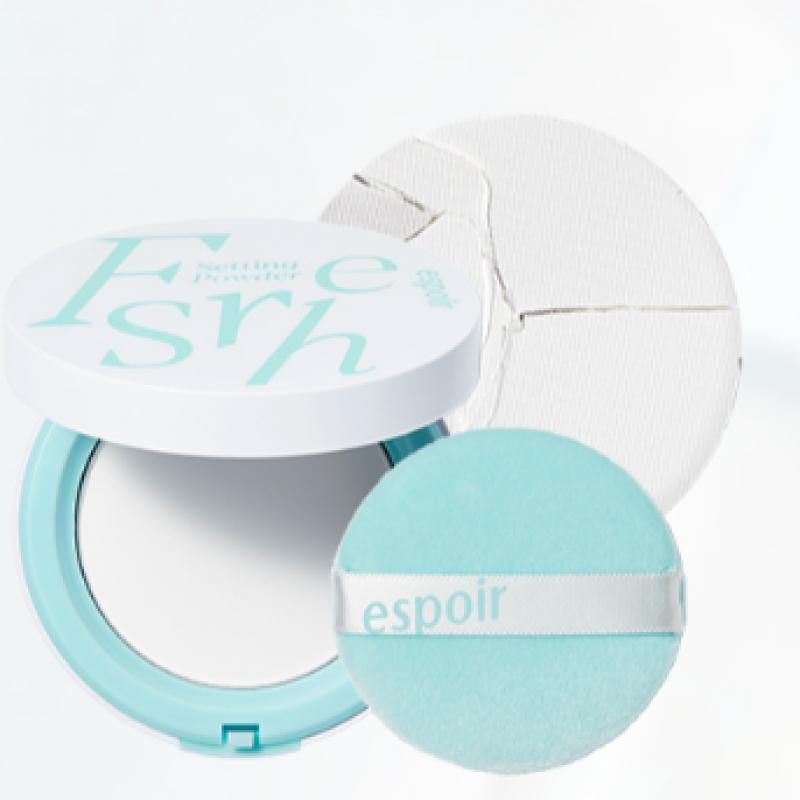 Espoir [эксклюзивное предложение июня All Young Pick] Espoir Fresh Setting Powder 9 г Реклама + бесплатный Fresh Setting Fixer 30 мл [мини] 3 г