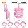 Chastity Cage Male Cock Cage Lock Honeycomb Design Comfortable Anti Masturbation Device Invisible Wear with Key 4 Adapters Ring