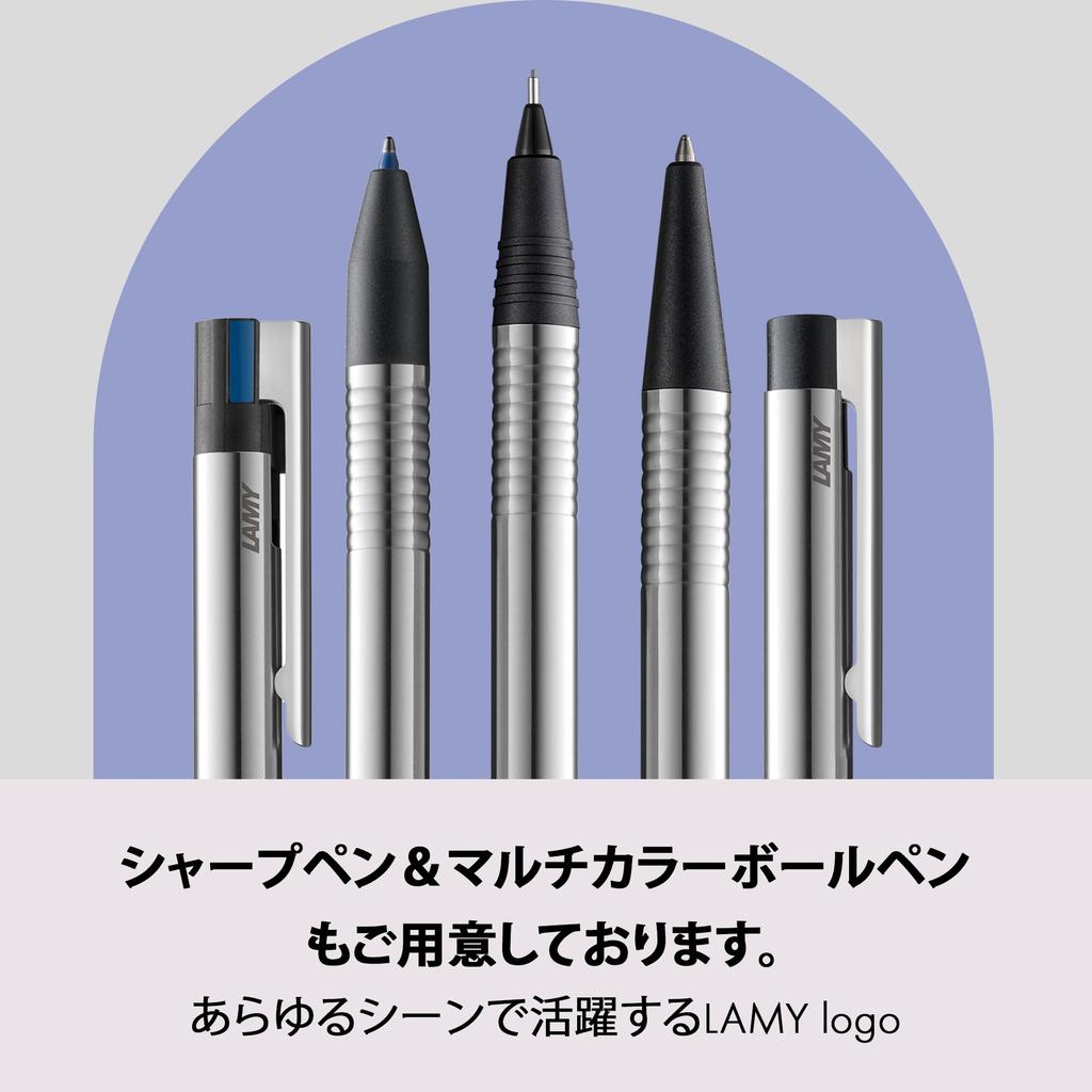 Lamy Логотип Матовая Черная Шариковая Ручка Прочный Корпус из Нержавеющей Стали Средний Наконечник (M)