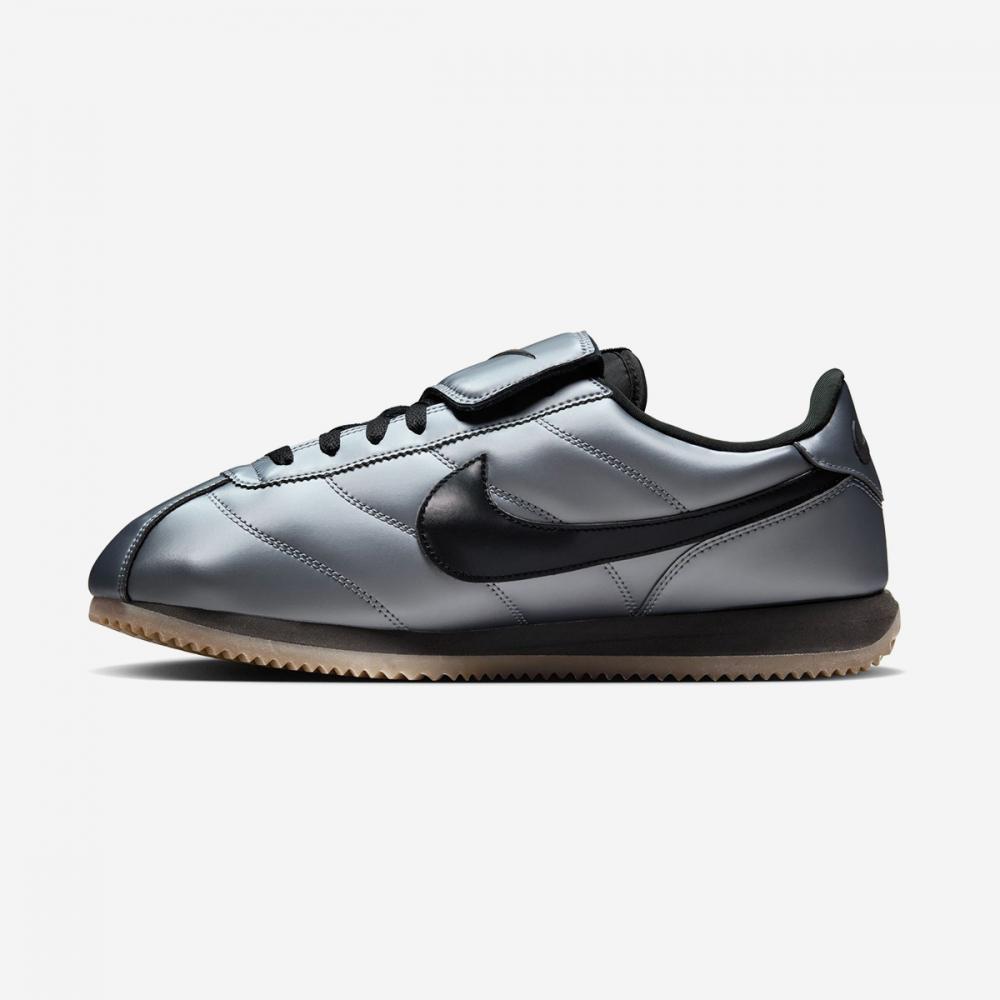 nike cortez grey and black
