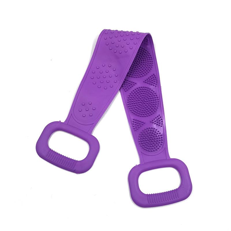 Silicone Rubbing Artifact Back Bath 60CM Long Bath Towel Rubbing Back Strong Double-sided Mud Rubbing Ash Rubbing Bath Towel