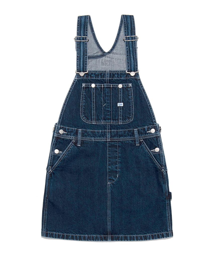 Lee Women'S Denim Overalls Skirt Indigo Dark