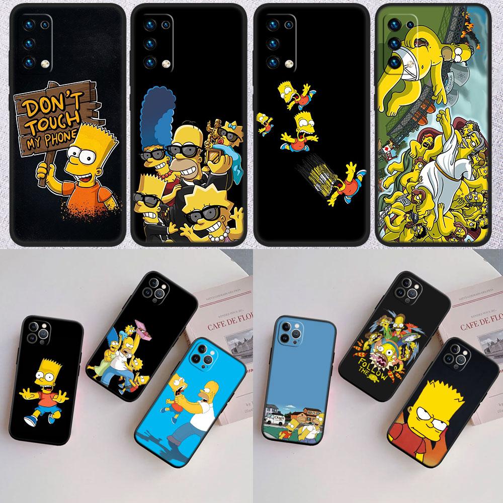 S-Simpsons Shell Phone Case for Samsung Galaxy Note 10 20 S23 S24 S25 Ultra FE Plus Edge Lite A02S A35 A07 A17