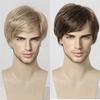 Synthetic Wigs Man Short Wigs for Men Natural Hairstyle Wig Bangs Father Wig Gifts for Grandpa