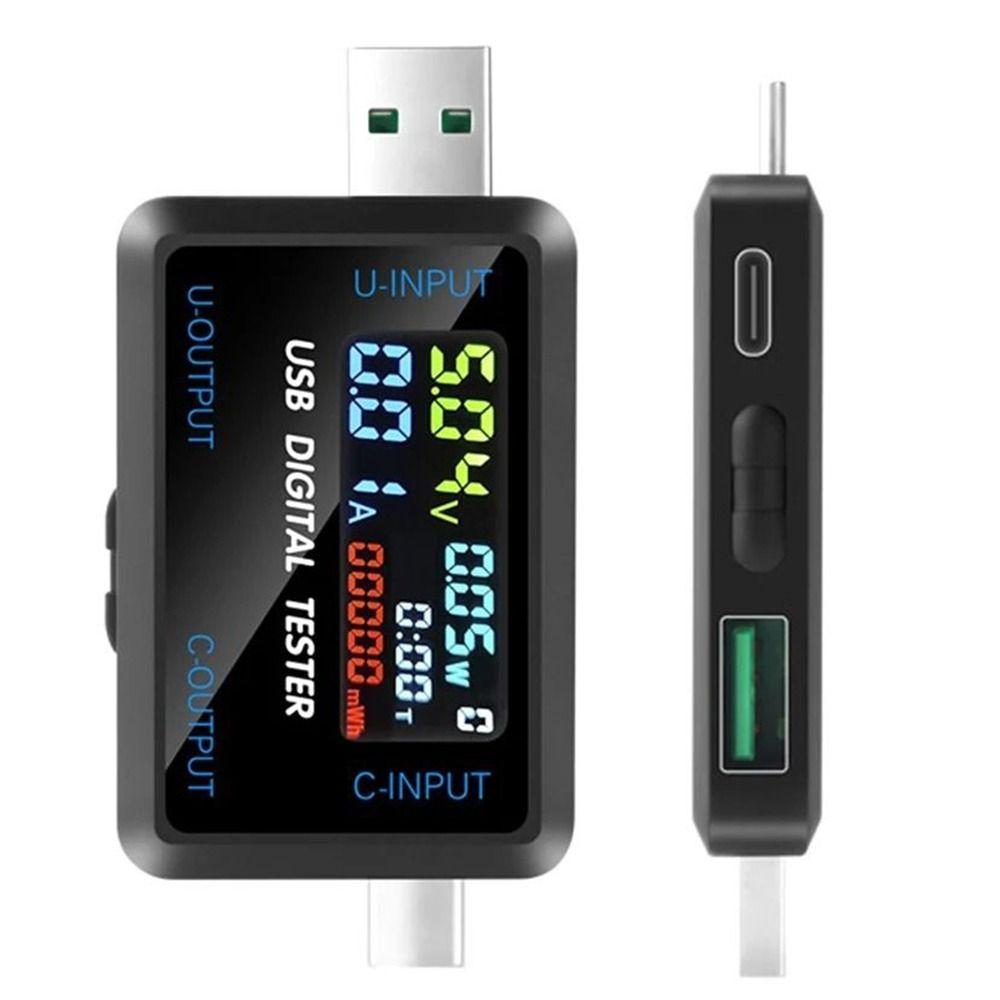 Color Display USB Tester Type-C&USB Current Voltage Meter DC Digital Voltmeter  Hard Disk