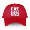 Роскошная кепка, модная хлопковая солнцезащитная шляпа унисекс, EAT SLEEP KICKBOX REPEATAHX, новая регулируемая шляпа, мужские бейсболки в простом стиле