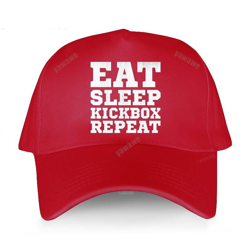 Роскошная кепка, модная хлопковая солнцезащитная шляпа унисекс, EAT SLEEP KICKBOX REPEATAHX, новая регулируемая шляпа, мужские бейсболки в простом стиле