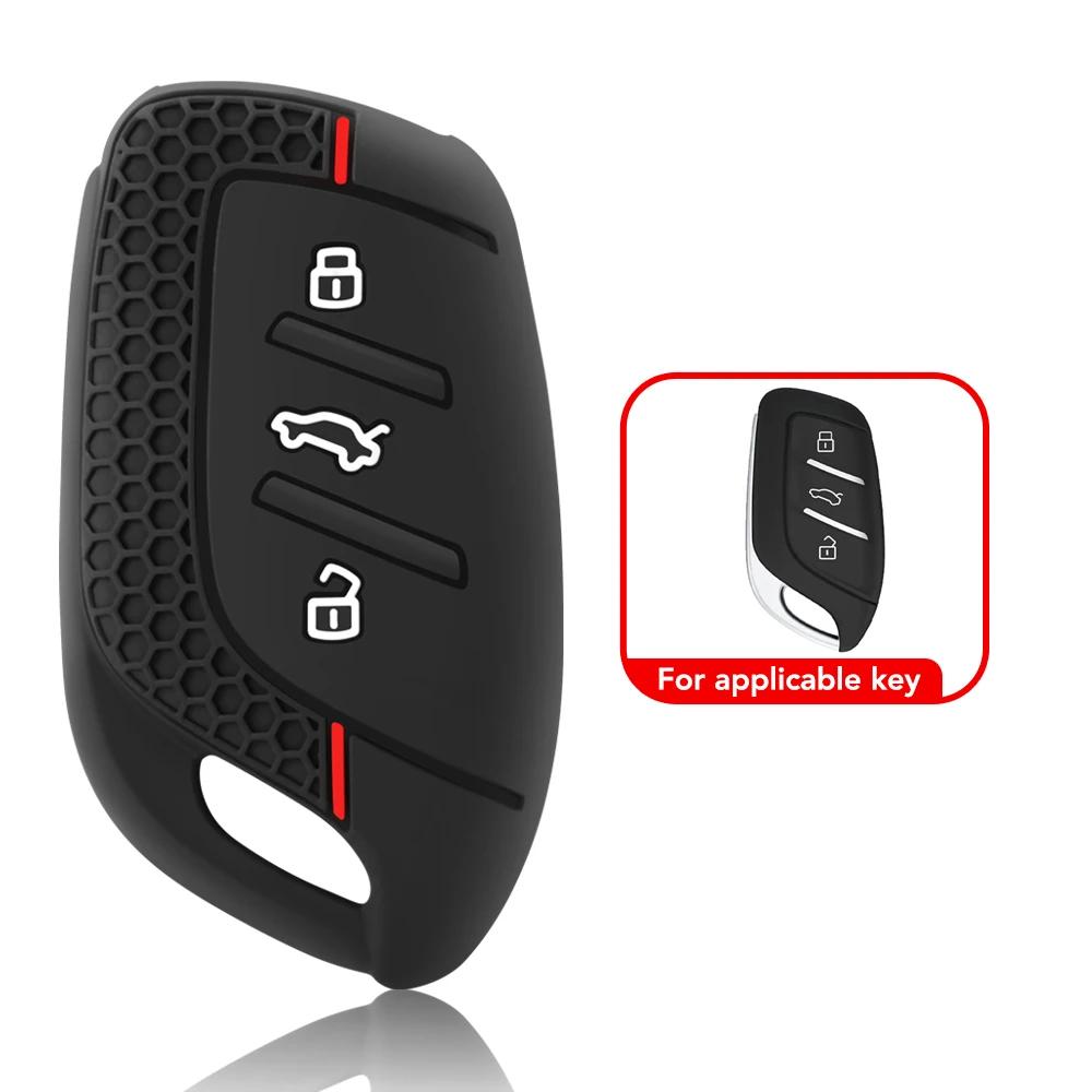 Для MG 4 2023 Mg4 Ev MG HS GT ZS EV ZX MG5 MG6 3 кнопки силиконовый брелок чехол брелок для Roewe RX3 RX5 RX8 ERX5 I6 I5