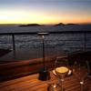 Cordless Table Lamp Usb Rechargeable Led Portable Battery Powered Three-color Stepless Dimming Small Table Light