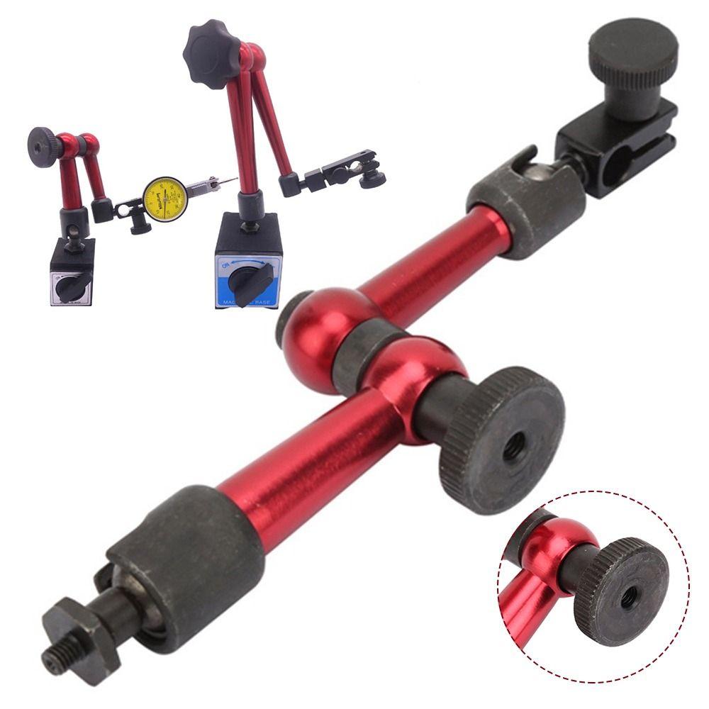 Aluminum Alloy Joint Bracket Rod Red Magnetic Watch Holder Rod Magnetic Gauge Stand  Universal