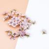 50PCS 2CM Multicolor Daisy Head Mini Silk Artificial Flowers Wall for Crown Scrap Wedding Home Decor DIY Garland Headdress