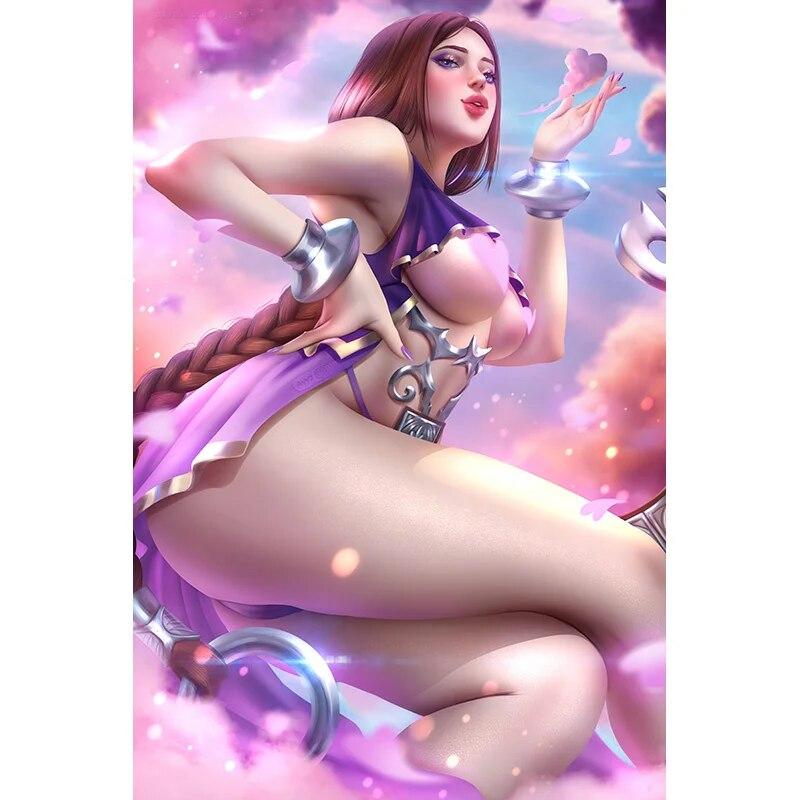 Принт игры Cortana Samus обнаженная сексуальная девушка художественный холст плакат Гостиная Спальня Декор Настенная картина