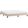 vidaXL Bettgestell Cappuccino-Braun 180x200 cm Kunstleder