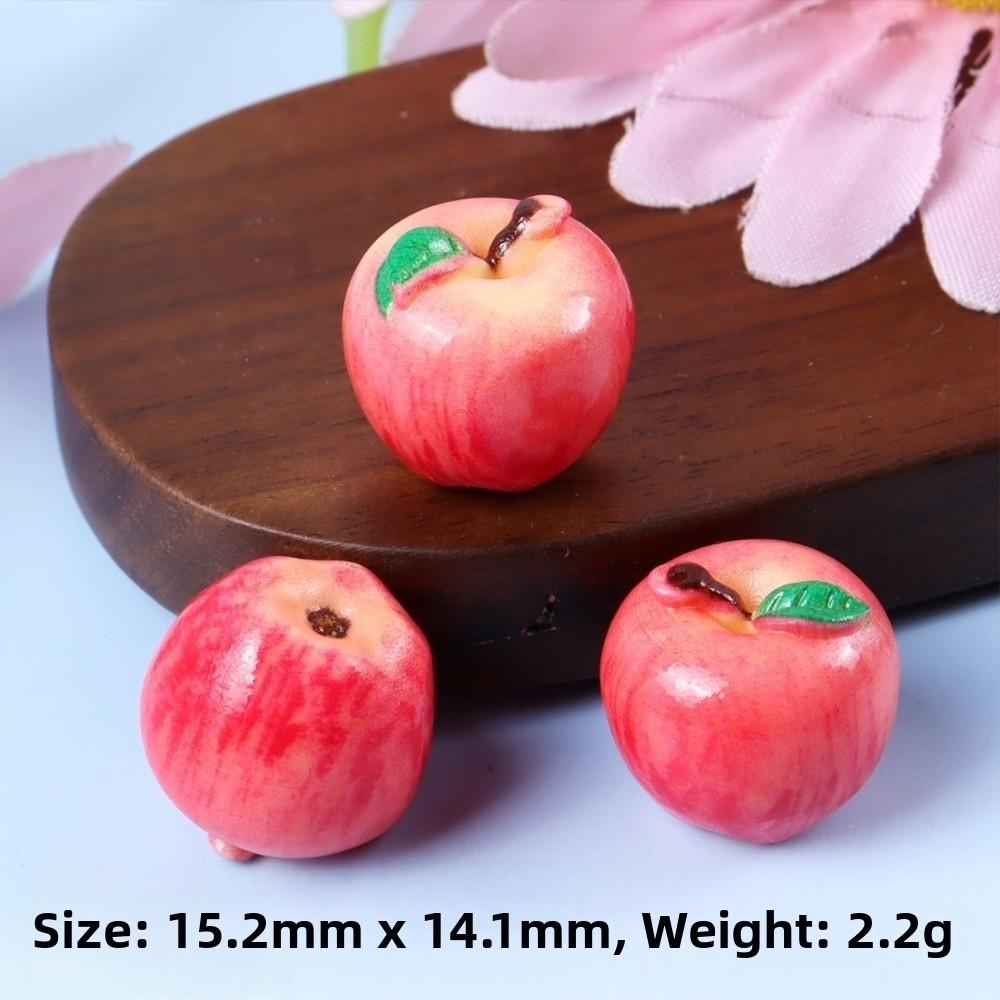 10pcs Mango Pear Miniature Food Toy Resin Home Decoration Item Cute 3D Fruit Model Dollhouse Craft