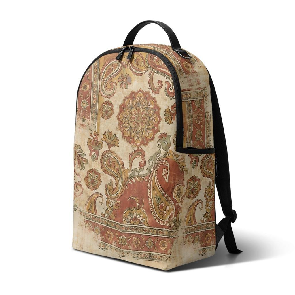 International Station Pod Pattern Custom Backpack Retro Ethnic Style Minimum Order Travel Commemorative Bag