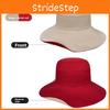 Brim Wide Reversible Sun Hat With Solid Color Design For Summer Use Casual