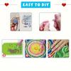 Wooden DIY Diamond Painting Kit Note Box Contains 160 Sheets of Paper Memo Paper Storage Box Diamond Art for Office Desk