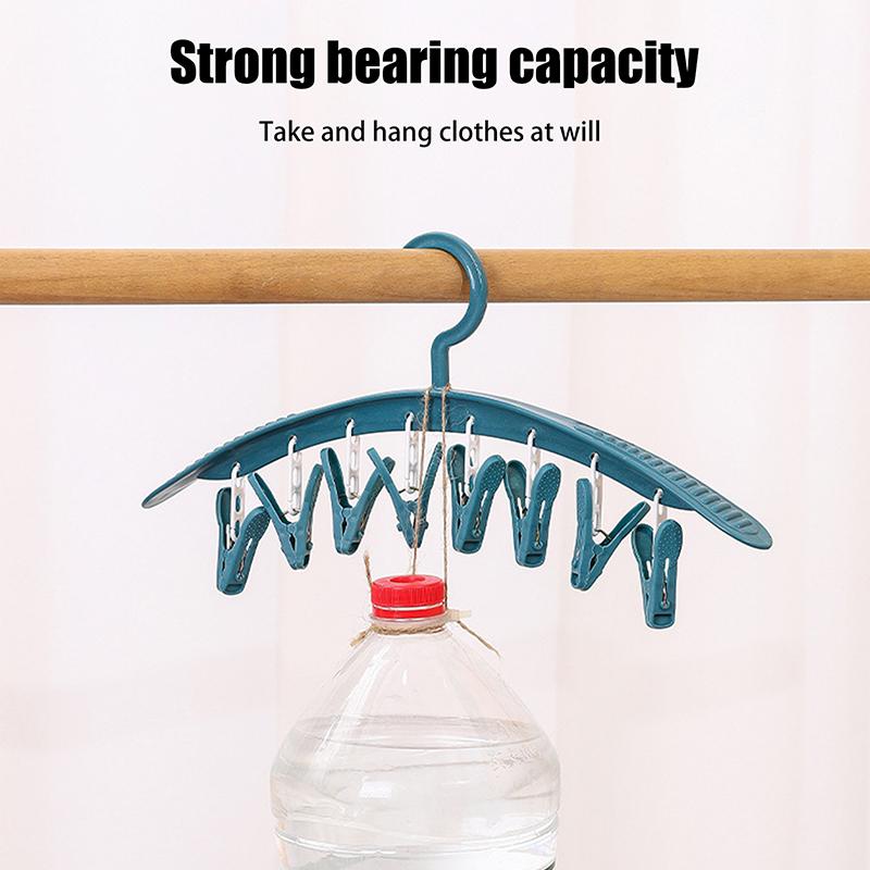 Бытовая многофункциональная бесследная вешалка для одежды, ветрозащитная пластиковая утолщенная сушилка, зажим для носков и нижнего белья, вешалка для одежды