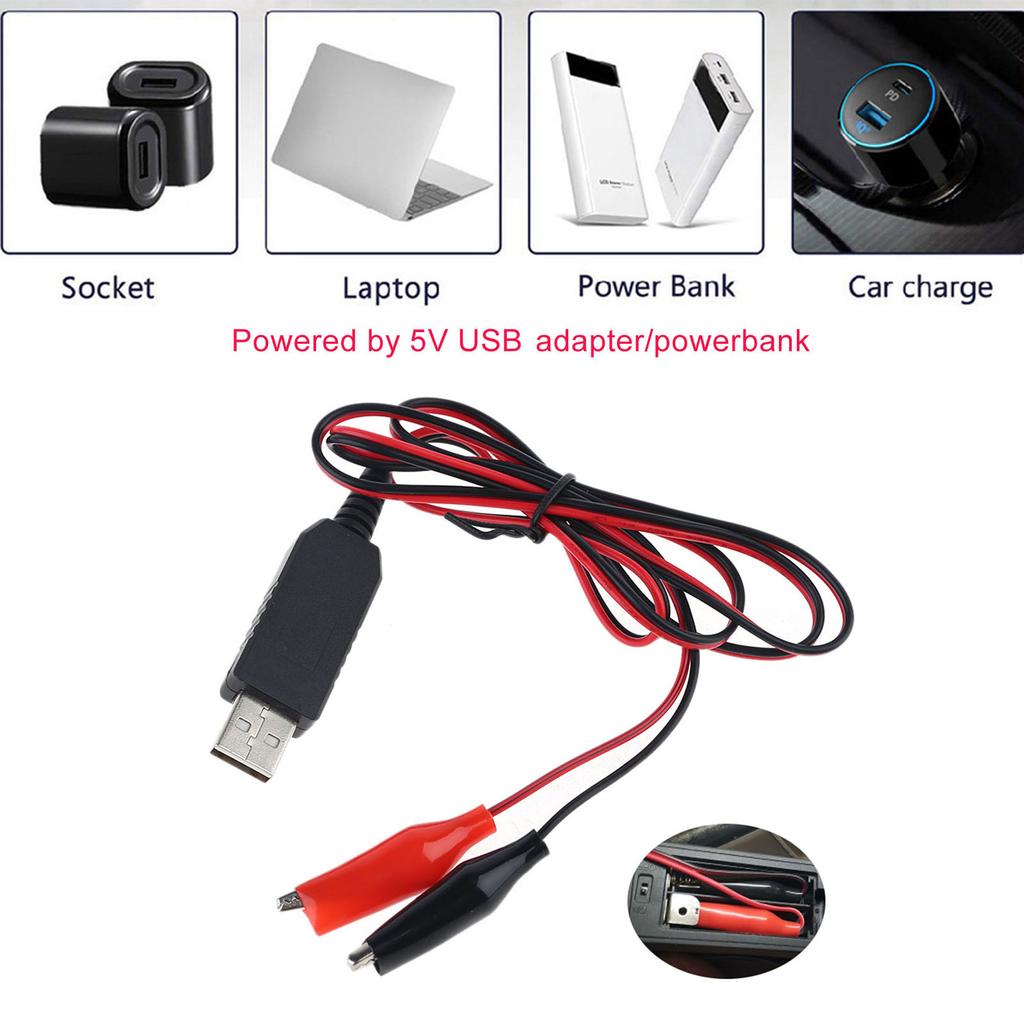 Устранитель батареек AA AAA USB 5V на 3V Кабель-зажим Понижающий для Игр Игрушек Вентилятора