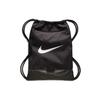 Nike Серия Brasilia Белый Логотип Шнурок Тренировочный Полиэстер Фитнес Рюкзак Унисекс Рюкзак Черный BA5953-010