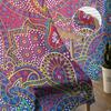 Indian Boho Paisley Texture Chiffon Sheer Curtains for Living Room Bedroom Home Decoration Window Voiles Tulle Drapes Curtain