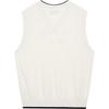 Calvin Klein Letter Embroidery Color Block Cotton Knit Sweater Men Sweater White J324408-YBI