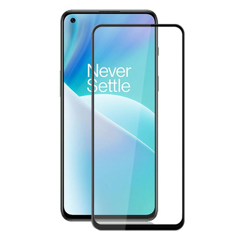 AMORUS Для OnePlus Nord 2T 5G Полноклеевое Закаленное Стекло Вторичное Усиление Шелкография HD Защитное Стекло на Весь Экран