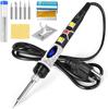 Soldering Iron Kit, 80W Digital Soldering Iron 5pcs Tips, Solder, Stand, Adjustable Temperature