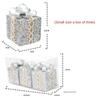 Lace Gift Box Christmas Tree Ornament Plastic DIY Crafts Painted Christmas Gifts Boxes Pendant Hanging Ornament New Year