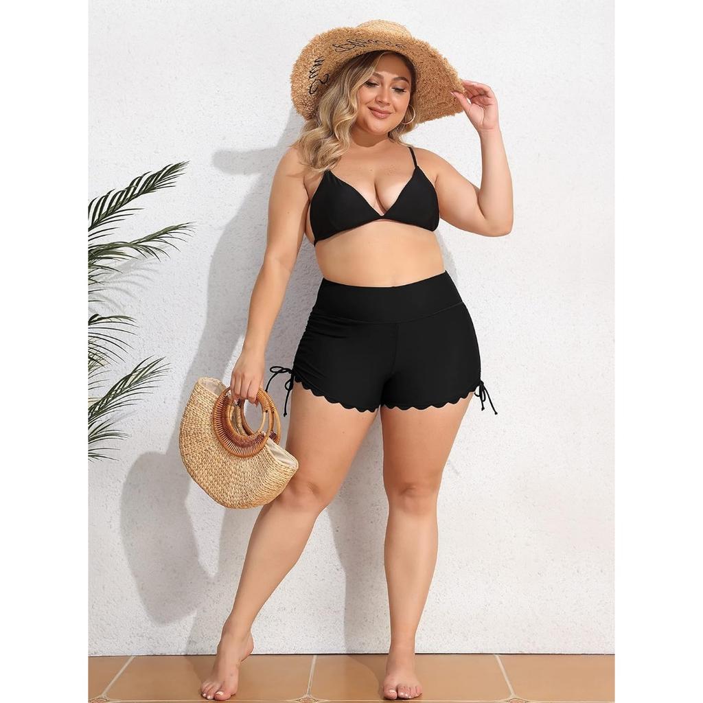 Charmleaks Женские шорты для плавания Шорты для купальника с высокой талией Шорты для плавания с нижней частью