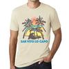 Men’s Vintage Tee Shirt Graphic T Shirt Summer Triangle San Vito Lo Capo Natural