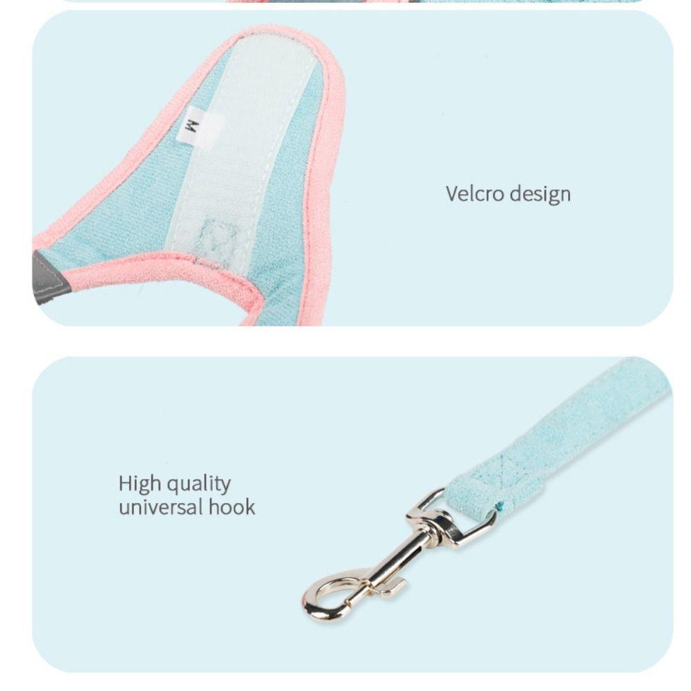 Breathable Cat Harness Vest Reflective Dog Leash Set Cat Supplies Pet Chest Strap  Small Animals