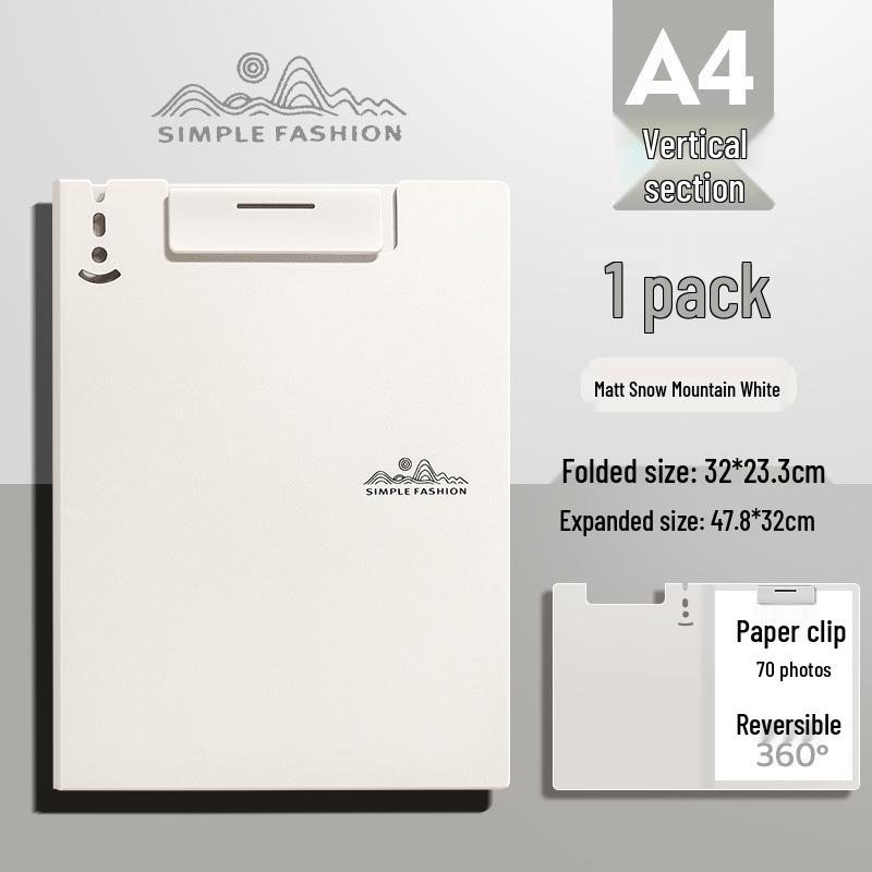 Effort-Saving A4 Multifunctional Horizontal & Vertical Folder with Maillard Color Scheme for Office, Meeting, Student, Writing Pad